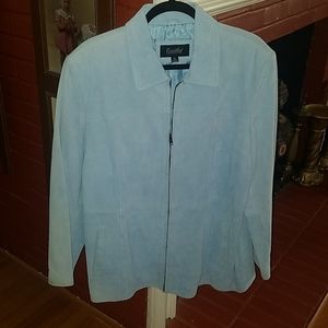 Excelled  genuine leather suede jacket